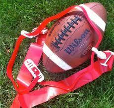 Wilson Football with Red Flag Football Belt