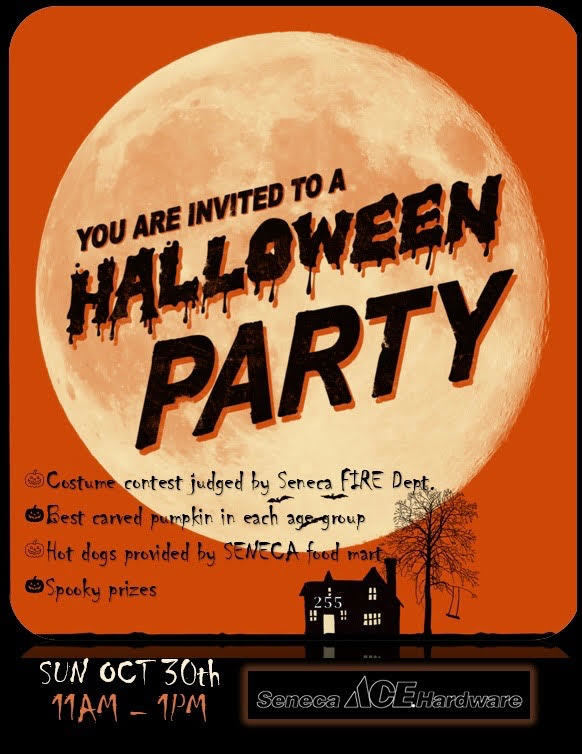 Seneca ACE Halloween Party Invite
